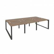 Onix Рабочая станция на О-образном м/к O.MO-D.RS-6.1.8 Дуб Аризона/Металл Антрацит 2940*1635*750