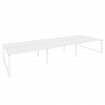 Onix Рабочая станция на О-образном м/к O.MO-D.RS-6.4.8 Белый Бриллиант/Металл Белый 4740*1635*750