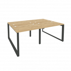 Onix Рабочая станция на О-образном м/к O.MO-D.RS-4.1.7 Тиквуд Светлый/Металл Антрацит 1960*1475*750