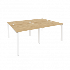 Onix Рабочая станция на П-образном м/к O.MP-D.RS-4.1.7 Тиквуд Светлый/Металл Белый 1960*1475*750