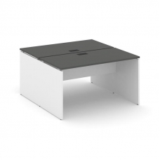 Style Project Рабочая станция 2-х сторон. SN-D.DRS-013 Антрацит/Белый/Черная Заглушка 1380*1432*750