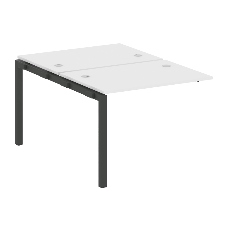 Metal System Quattro Проходной элемент рабочей станции на П-образном м/к 50БП.ПРС-СП-2.1 Белый/Метал