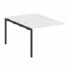 Metal System Quattro Проходной элемент рабочей станции на П-образном м/к 40БП.ПРС-СП-2.1 Белый/Метал