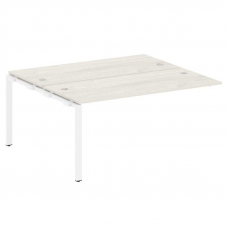 Metal System Проходной элемент рабочей станции на П-образном м/к БП.ПРС-СП-2.4 Дуб Наварра/Металл Бе