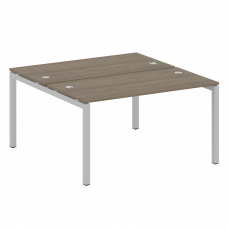 Metal System Quattro Рабочая станция на П-образном м/к 50БП.РАС-СП-2.3 Вяз Благородный/Металл Серый