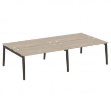 Onix Wood Рабочая станция OW.D.RS-4.4.8 Дуб Аттик/Дуб Темный/Металл Антрацит 3160*1635*750