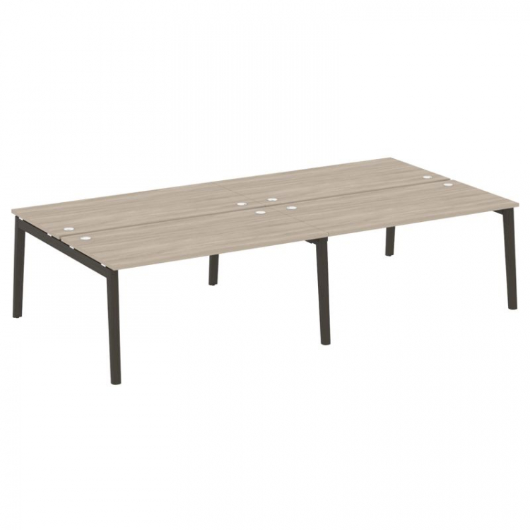 Onix Wood Рабочая станция OW.D.RS-4.4.8 Дуб Аттик/Дуб Темный/Металл Антрацит 3160*1635*750