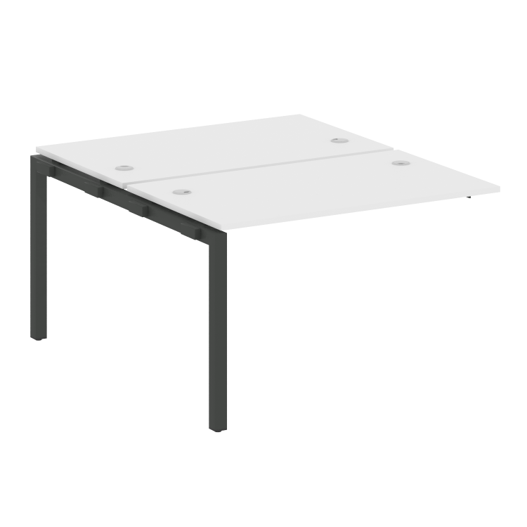 Metal System Quattro Проходной элемент рабочей станции на П-образном м/к 50БП.ПРС-СП-2.2 Белый/Метал