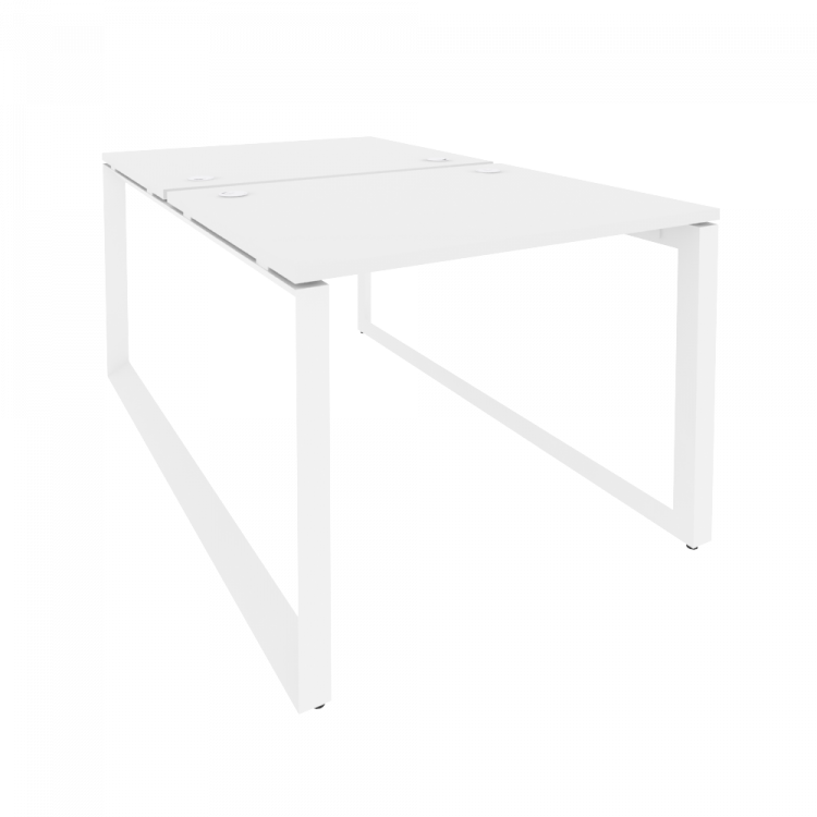 Onix Рабочая станция на О-образном м/к O.MO-D.RS-2.1.8 Белый Бриллиант/Металл Белый 980*1635*750