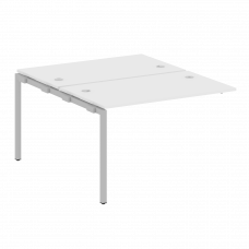 Metal System Quattro Проходной элемент рабочей станции на П-образном м/к 40БП.ПРС-СП-2.2 Белый/Метал