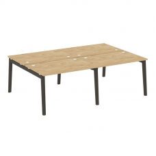 Onix Wood Рабочая станция OW.D.RS-4.2.8 Тиквуд Светлый/Дуб Темный/Металл Антрацит 2360*1635*750