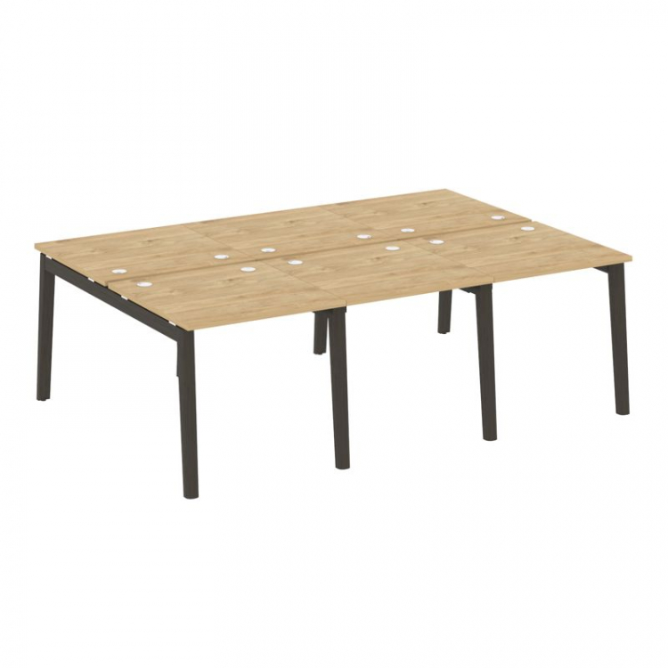 Onix Wood Рабочая станция OW.D.RS-6.0.8 Тиквуд Светлый/Дуб Темный/Металл Антрацит 2340*1635*750