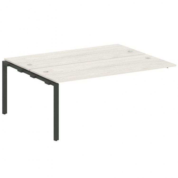 Metal System Проходной элемент рабочей станции на П-образном м/к БП.ПРС-СП-2.5 Дуб Наварра/Металл Ан