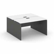 Style Project Рабочая станция 2-х сторон. SN-D.DRS-011 Белый/Антрацит/Черная Заглушка 980*1432*750