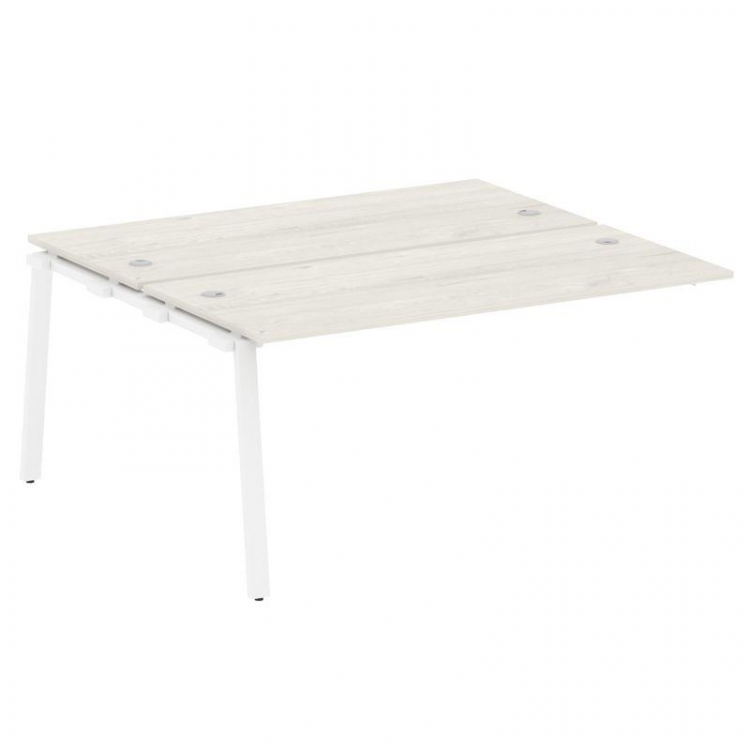 Metal System Проходной элемент рабочей станции на А-образном м/к БА.ПРС-СП-2.4 Дуб Наварра/Металл Бе