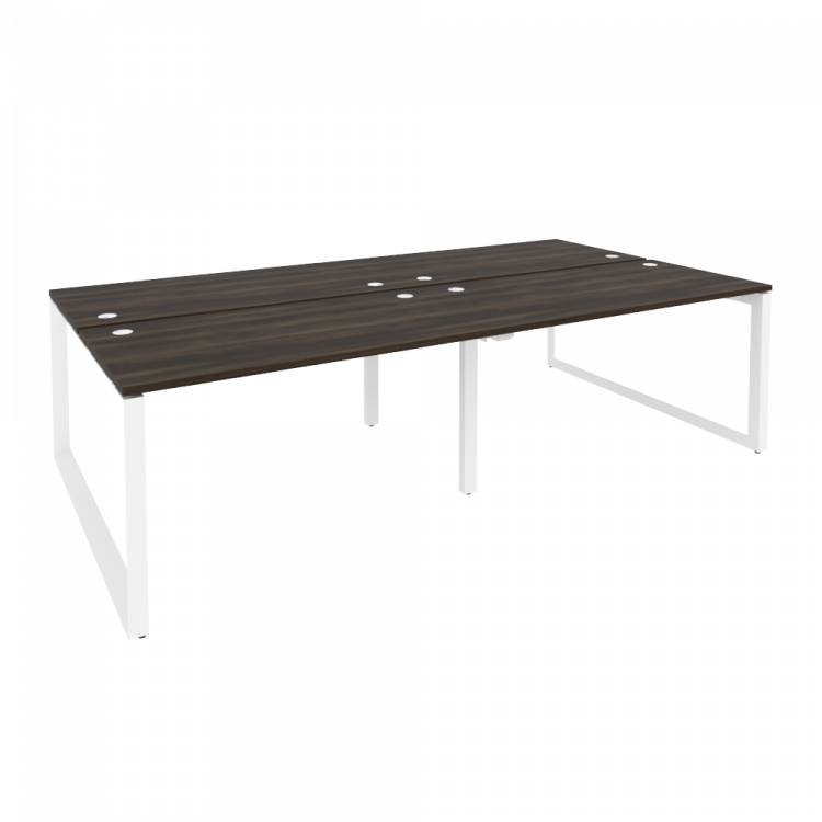 Onix Рабочая станция на О-образном м/к O.MO-D.RS-4.3.7 Дуб Мали/Металл Белый 2760*1475*750