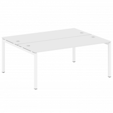 Metal System Quattro Рабочая станция на П-образном м/к 50БП.РАС-СП-2.5 Белый/Металл Белый 1800*1475*