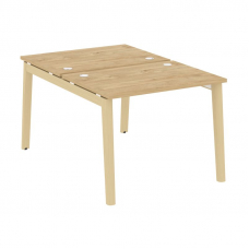 Onix Wood Рабочая станция OW.D.RS-2.1.7 Тиквуд Светлый/Дуб Светлый/Металл Белый 980*1475*750