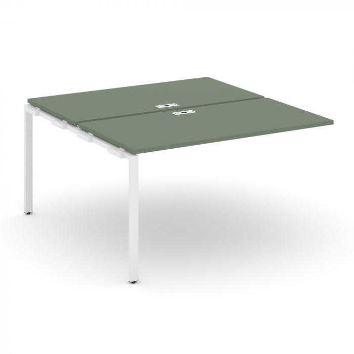 Концепт Двойной наборный элемент рабочей станциии CN.DNRS-001 Кобо/Металл Белый 980*1480*750