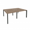 Onix Рабочая станция на П-образном м/к O.MP-D.RS-4.1.7 Дуб Аризона/Металл Антрацит 1960*1475*750
