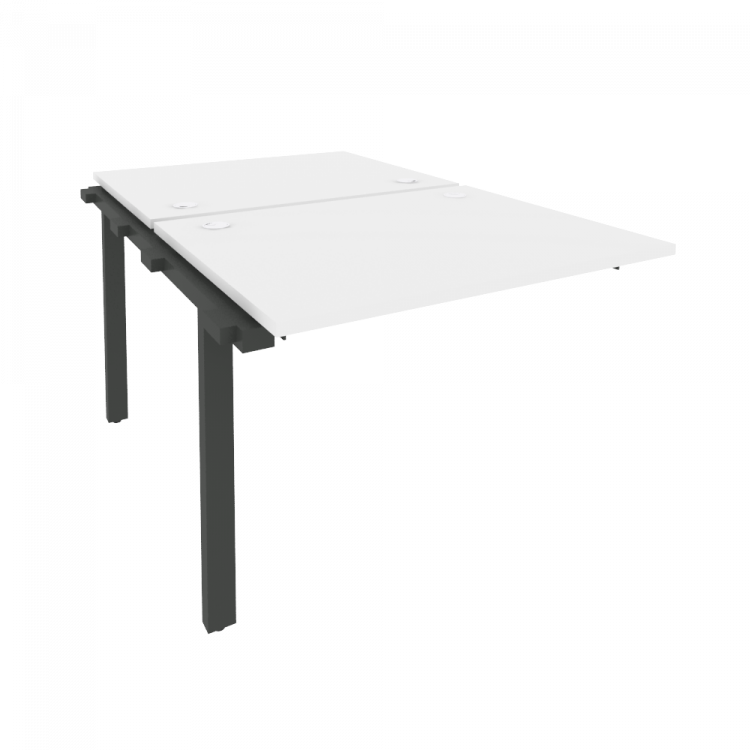 Onix Наборный элемент рабочей станции на м/к O.M-2.NRS-1.8 Белый Бриллиант/Металл Антрацит 980*1635*