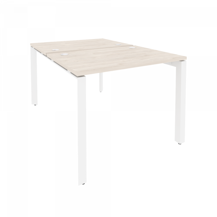 Onix Рабочая станция на П-образном м/к O.MP-D.RS-2.1.7 Денвер Светлый/Металл Белый 980*1475*750