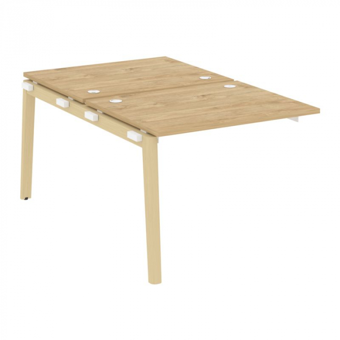 Оникс Вуд Наборный эл. раб. станции OW.2.NRS-1.8 Тиквуд Светлый/Дуб Светлый/Металл Белый 980*1635*75