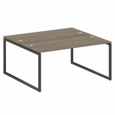 Metal System Quattro Рабочая станция на О-образном м/к 40БО.РАС-СП-2.4 Вяз Благородный/Металл Антрац