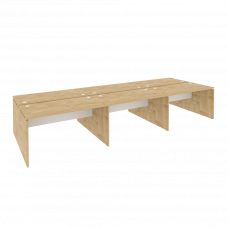 Onix Рабочая станция O.D.RS-6.3.7 Тиквуд Светлый/Белый Бриллиант 4140*1475*750