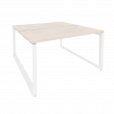 Onix Рабочая станция на О-образном м/к O.MO-D.RS-2.3.7 Денвер Светлый/Металл Белый 1380*1475*750