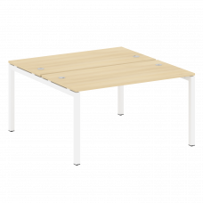 Metal System Quattro Рабочая станция на П-образном м/к 50БП.РАС-СП-2.3 Акация Лорка/Металл Белый 140