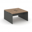 Стайл Проджект Рабочая станция 2-х сторон. SN-D.DRS-023 Дуб Табак/Антрацит NEW/Черная Заглушка 1380*