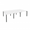 Onix Рабочая станция на П-образном м/к O.MP-D.RS-6.1.8 Белый Бриллиант/Металл Антрацит 2940*1635*750