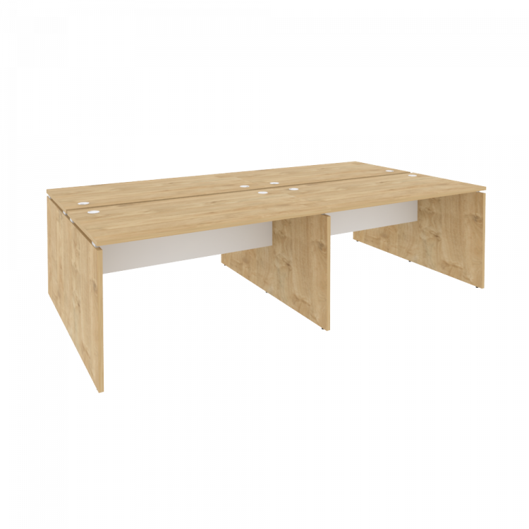 Onix Рабочая станция O.D.RS-4.3.7 Тиквуд Светлый/Белый Бриллиант 2760*1475*750