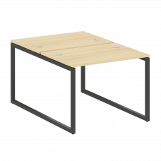 Metal System Quattro Рабочая станция на О-образном м/к 40БО.РАС-СП-2.1 Акация Лорка/Металл Антрацит