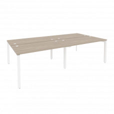 Onix Рабочая станция на П-образном м/к O.MP-D.RS-4.3.7 Дуб Аттик/Металл Белый 2760*1475*750
