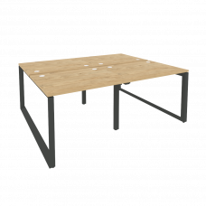 Onix Рабочая станция на О-образном м/к O.MO-D.RS-4.1.8 Тиквуд Светлый/Металл Антрацит 1960*1635*750