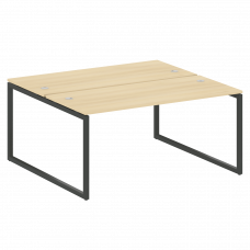 Metal System Quattro Рабочая станция на О-образном м/к 40БО.РАС-СП-2.4 Акация Лорка/Металл Антрацит