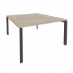 Onix Рабочая станция на П-образном м/к O.MP-D.RS-2.3.8 Дуб Аттик/Металл Антрацит 1380*1635*750