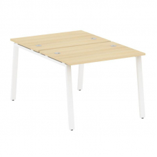 Metal System Рабочая станция на А-образном м/к БА.РАС-СП-2.1 Акация Лорка/Металл Белый 1000*1475*750