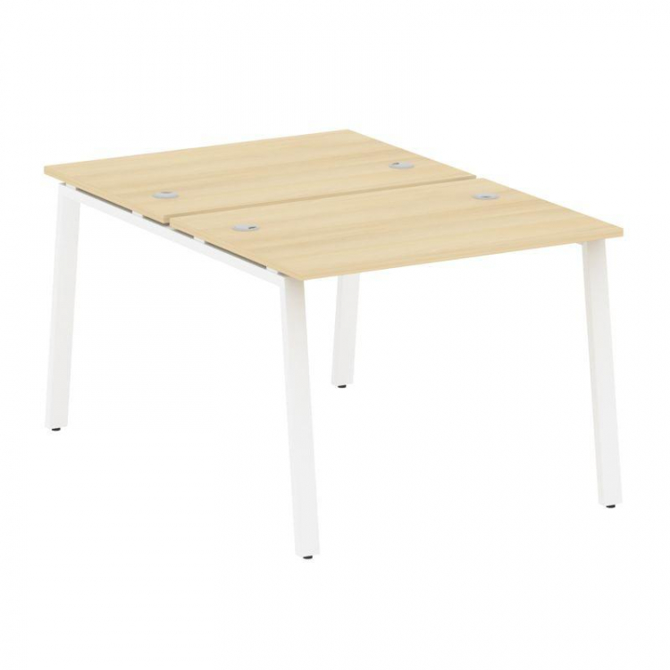 Metal System Рабочая станция на А-образном м/к БА.РАС-СП-2.1 Акация Лорка/Металл Белый 1000*1475*750