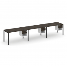 Concept Рабочая станция односторонняя с подвес. тумбами 3 места CN.ORS-139 B Дуб Мали/Белый Бриллиан