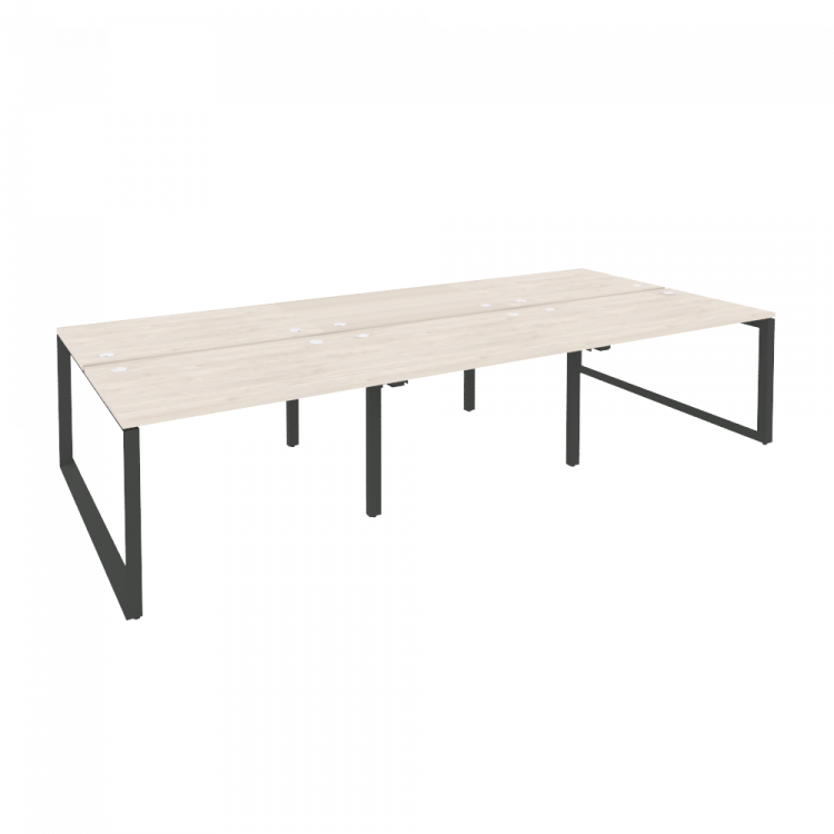 Onix Рабочая станция на О-образном м/к O.MO-D.RS-6.2.8 Денвер Светлый/Металл Антрацит 3540*1635*750