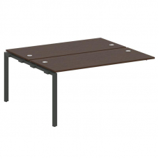 Metal System Проходной элемент рабочей станции на П-образном м/к БП.ПРС-СП-2.4 Венге Цаво/Металл Ант