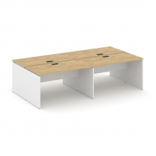 Style Project Рабочая станция 2-х сторон. SN-D.DRS-042 Тиквуд Светлый/Белый/Черная Заглушка 2360*143