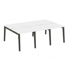 Onix Wood Рабочая станция OW.D.RS-6.0.8 Белый Бриллиант/Дуб Темный/Металл Антрацит 2340*1635*750