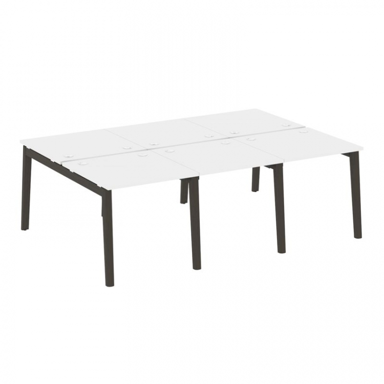 Onix Wood Рабочая станция OW.D.RS-6.0.8 Белый Бриллиант/Дуб Темный/Металл Антрацит 2340*1635*750