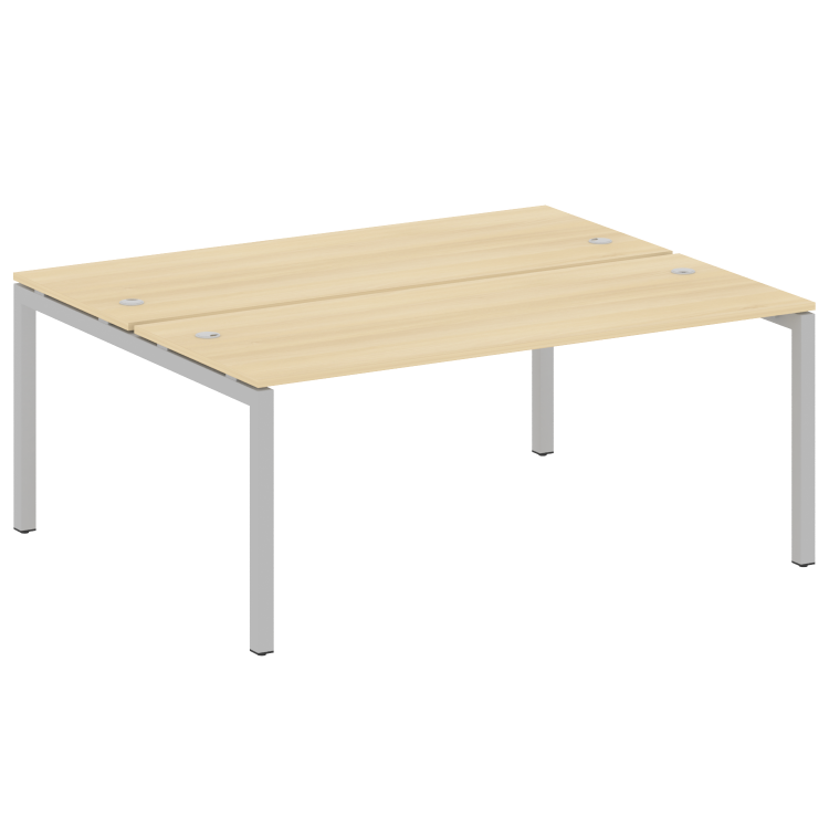 Metal System Quattro Рабочая станция на П-образном м/к 50БП.РАС-СП-2.5 Акация Лорка/Металл Серый 180