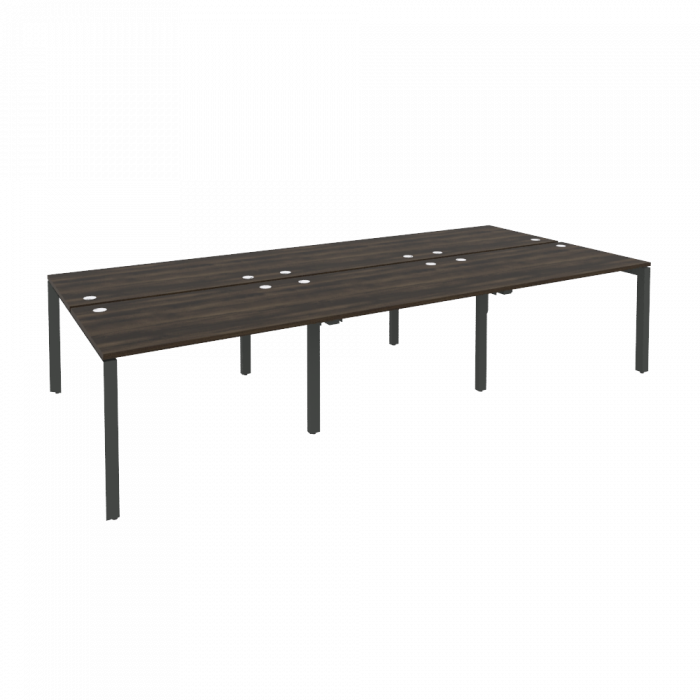 Onix Рабочая станция на П-образном м/к O.MP-D.RS-6.2.8 Дуб Мали/Металл Антрацит 3540*1635*750