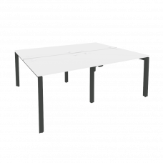 Onix Рабочая станция на П-образном м/к O.MP-D.RS-4.1.8 Белый Бриллиант/Металл Антрацит 1960*1635*750